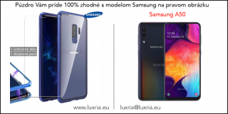 Magnetické púzdro Roybens Magnetic pre Samsung - Modré  + darček ochranné sklo a dotykové pero Samsung: Galaxy A50