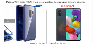 Magnetické púzdro Roybens Magnetic pre Samsung - Modré  + darček ochranné sklo a dotykové pero Samsung: Galaxy A51