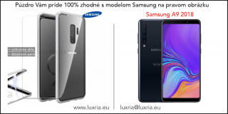 Magnetické púzdro Roybens Magnetic pre Samsung - Strieborné  + darček ochranné sklo a dotykové pero Samsung: Galaxy A9 (2018)