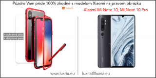 Magnetické púzdro Roybens Magnetic pre Xiaomi - Červené  + darček ochranné sklo a dotykové pero Pre Xiaomi: Mi Note 10, Note 10 Pro