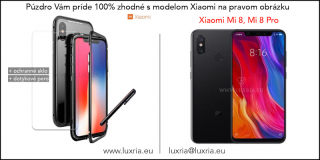 Magnetické púzdro Roybens Magnetic pre Xiaomi - Čierne  + darček ochranné sklo a dotykové pero Pre Xiaomi: Mi 8 Pro