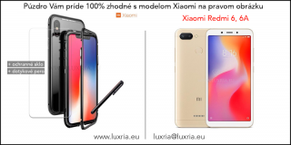 Magnetické púzdro Roybens Magnetic pre Xiaomi - Čierne  + darček ochranné sklo a dotykové pero Pre Xiaomi: Redmi 6, 6A