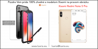 Magnetické púzdro Roybens Magnetic pre Xiaomi - Čierne  + darček ochranné sklo a dotykové pero Pre Xiaomi: Redmi Note 5 Pro