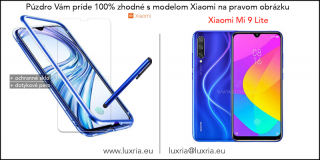 Magnetické púzdro Roybens Magnetic pre Xiaomi - Modré  + darček ochranné sklo a dotykové pero Pre Xiaomi: Mi 9 Lite