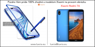 Magnetické púzdro Roybens Magnetic pre Xiaomi - Modré  + darček ochranné sklo a dotykové pero Pre Xiaomi: Redmi 7a