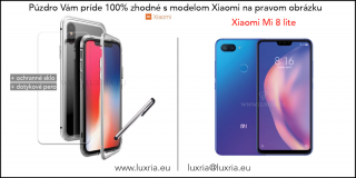 Magnetické púzdro Roybens Magnetic pre Xiaomi - Strieborné  + darček ochranné sklo a dotykové pero Pre Xiaomi: Mi 8 Lite