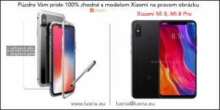 Magnetické púzdro Roybens Magnetic pre Xiaomi - Strieborné  + darček ochranné sklo a dotykové pero Pre Xiaomi: Mi 8 Pro