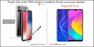 Magnetické púzdro Roybens Magnetic pre Xiaomi - Strieborné  + darček ochranné sklo a dotykové pero Pre Xiaomi: Mi 9 Lite