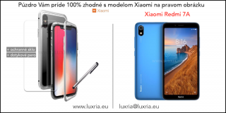 Magnetické púzdro Roybens Magnetic pre Xiaomi - Strieborné  + darček ochranné sklo a dotykové pero Pre Xiaomi: Redmi 7a