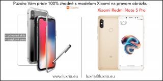 Magnetické púzdro Roybens Magnetic pre Xiaomi - Strieborné  + darček ochranné sklo a dotykové pero Pre Xiaomi: Redmi Note 5 Pro