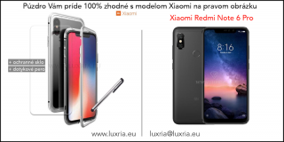 Magnetické púzdro Roybens Magnetic pre Xiaomi - Strieborné  + darček ochranné sklo a dotykové pero Pre Xiaomi: Redmi Note 6 Pro