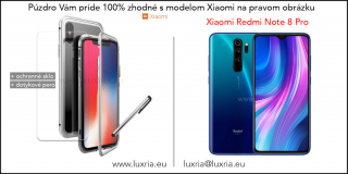 Magnetické púzdro Roybens Magnetic pre Xiaomi - Strieborné  + darček ochranné sklo a dotykové pero Pre Xiaomi: Redmi Note 8 Pro