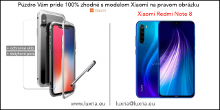 Magnetické púzdro Roybens Magnetic pre Xiaomi - Strieborné  + darček ochranné sklo a dotykové pero Pre Xiaomi: Redmi Note 8