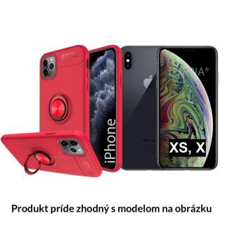 Multifunkčné magnetické púzdro Luxria Ring pre iPhone - Červené  + Dotykové pero zadarmo Iphone: 12 Pro Max