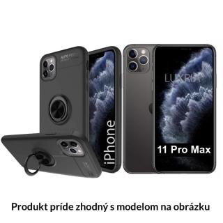 Multifunkčné magnetické púzdro Luxria Ring pre iPhone - Čierne  + Dotykové pero zadarmo Iphone: 11 Pro