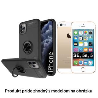 Multifunkčné magnetické púzdro Luxria Ring pre iPhone - Čierne  + Dotykové pero zadarmo Iphone: X | XS