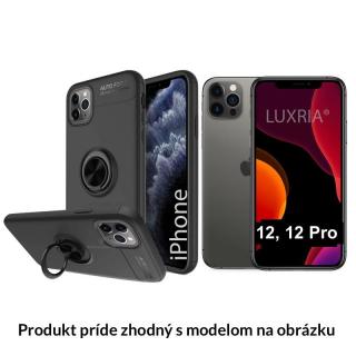 Multifunkčné magnetické púzdro Luxria Ring pre iPhone - Čierne  + Dotykové pero zadarmo Iphone: XR