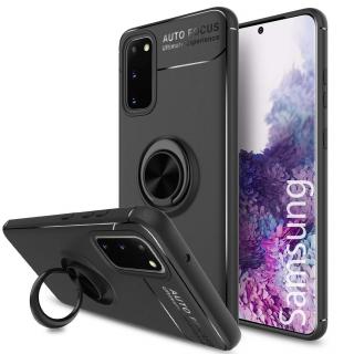 Multifunkčné magnetické púzdro Luxria Ring pre Samsung - Čierne  + Dotykové pero zadarmo Samsung: Galaxy A40