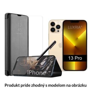 Otváracie Púzdro Roybens Clear View pre Apple iPhone - Čierne  + Darček ochranné sklo a dotykové pero Iphone: SE 2020