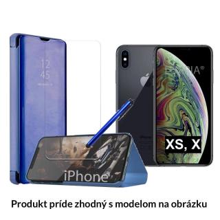 Otváracie Púzdro Roybens Clear View pre Apple iPhone - Modré  + Darček ochranné sklo a dotykové pero Iphone: SE 2020