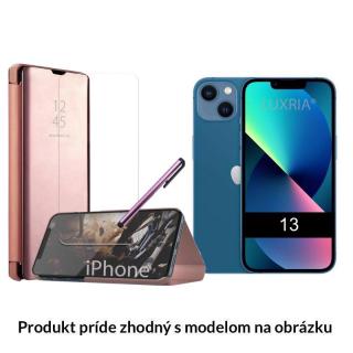 Otváracie Púzdro Roybens Clear View pre Apple iPhone - Ružové  + Darček ochranné sklo a dotykové pero Iphone: SE 2020