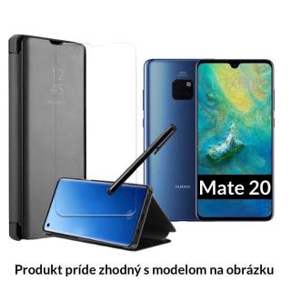 Otváracie Púzdro Roybens Clear View pre Huawei - Čierne  + Darček ochranné sklo a dotykové pero zadarmo pre Huawei: Mate 30 Pro