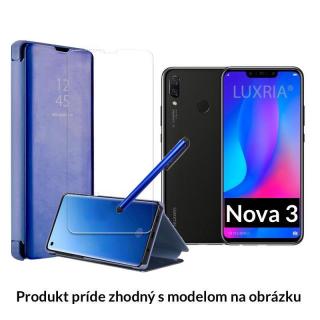 Otváracie Púzdro Roybens Clear View pre Huawei - Modré  + Darček ochranné sklo a dotykové pero zadarmo pre Huawei: Mate 30 Pro