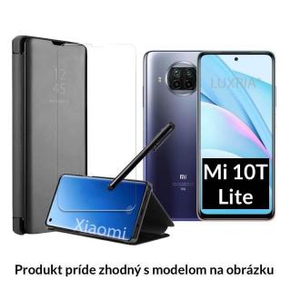 Otváracie Púzdro Roybens Clear View pre Xiaomi - Čierne  + Darček ochranné sklo a dotykové pero zadarmo Pre Xiaomi: Mi 10 Lite