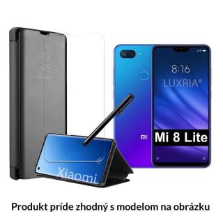 Otváracie Púzdro Roybens Clear View pre Xiaomi - Čierne  + Darček ochranné sklo a dotykové pero zadarmo Pre Xiaomi: Mi 8 Lite