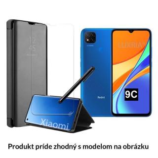 Otváracie Púzdro Roybens Clear View pre Xiaomi - Čierne  + Darček ochranné sklo a dotykové pero zadarmo Pre Xiaomi: Mi Note 10, Note 10 Pro