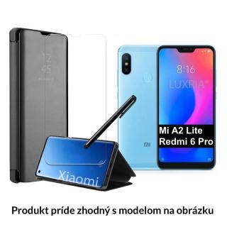 Otváracie Púzdro Roybens Clear View pre Xiaomi - Čierne  + Darček ochranné sklo a dotykové pero zadarmo Pre Xiaomi: Redmi 8