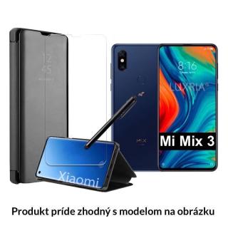 Otváracie Púzdro Roybens Clear View pre Xiaomi - Čierne  + Darček ochranné sklo a dotykové pero zadarmo Pre Xiaomi: Redmi Note 8 Pro