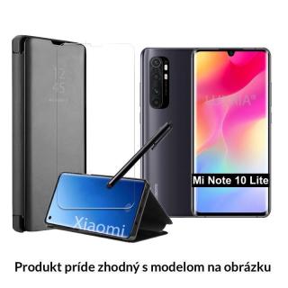 Otváracie Púzdro Roybens Clear View pre Xiaomi - Čierne  + Darček ochranné sklo a dotykové pero zadarmo Pre Xiaomi: Redmi Note 8T