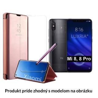 Otváracie Púzdro Roybens Clear View pre Xiaomi - Ružové  + Darček ochranné sklo a dotykové pero zadarmo Pre Xiaomi: Mi 9 Lite