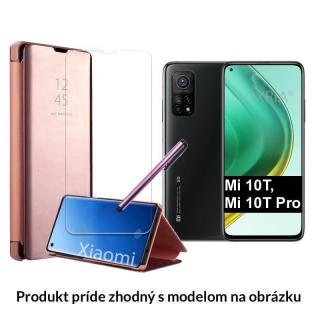 Otváracie Púzdro Roybens Clear View pre Xiaomi - Ružové  + Darček ochranné sklo a dotykové pero zadarmo Pre Xiaomi: Mi Note 10, Note 10 Pro