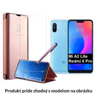 Otváracie Púzdro Roybens Clear View pre Xiaomi - Ružové  + Darček ochranné sklo a dotykové pero zadarmo Pre Xiaomi: Redmi 8A