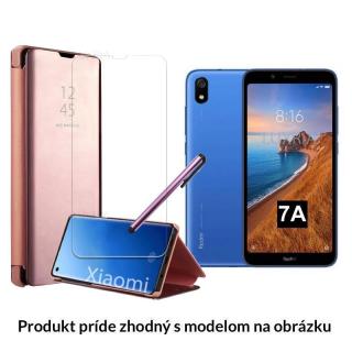 Otváracie Púzdro Roybens Clear View pre Xiaomi - Ružové  + Darček ochranné sklo a dotykové pero zadarmo Pre Xiaomi: Redmi Note 5 Pro