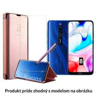 Otváracie Púzdro Roybens Clear View pre Xiaomi - Ružové  + Darček ochranné sklo a dotykové pero zadarmo Pre Xiaomi: Redmi Note 5A