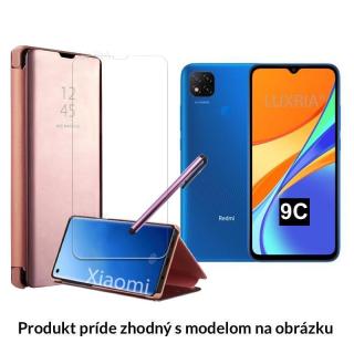 Otváracie Púzdro Roybens Clear View pre Xiaomi - Ružové  + Darček ochranné sklo a dotykové pero zadarmo Pre Xiaomi: Redmi Note 8 Pro