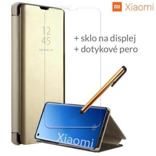 Otváracie Púzdro Roybens Clear View pre Xiaomi - Zlaté  + Darček ochranné sklo a dotykové pero zadarmo Pre Xiaomi: Mi 10, Mi 10 Pro