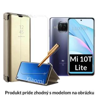 Otváracie Púzdro Roybens Clear View pre Xiaomi - Zlaté  + Darček ochranné sklo a dotykové pero zadarmo Pre Xiaomi: Mi 9 Lite