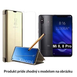 Otváracie Púzdro Roybens Clear View pre Xiaomi - Zlaté  + Darček ochranné sklo a dotykové pero zadarmo Pre Xiaomi: Mi 9 SE