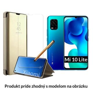 Otváracie Púzdro Roybens Clear View pre Xiaomi - Zlaté  + Darček ochranné sklo a dotykové pero zadarmo Pre Xiaomi: Mi Note 10, Note 10 Pro