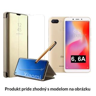 Otváracie Púzdro Roybens Clear View pre Xiaomi - Zlaté  + Darček ochranné sklo a dotykové pero zadarmo Pre Xiaomi: Redmi Note 5 Pro