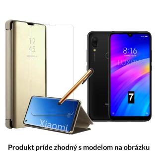 Otváracie Púzdro Roybens Clear View pre Xiaomi - Zlaté  + Darček ochranné sklo a dotykové pero zadarmo Pre Xiaomi: Redmi Note 5A