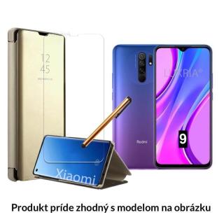 Otváracie Púzdro Roybens Clear View pre Xiaomi - Zlaté  + Darček ochranné sklo a dotykové pero zadarmo Pre Xiaomi: Redmi Note 8 Pro