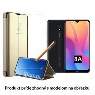 Otváracie Púzdro Roybens Clear View pre Xiaomi - Zlaté  + Darček ochranné sklo a dotykové pero zadarmo Pre Xiaomi: Redmi Note 8