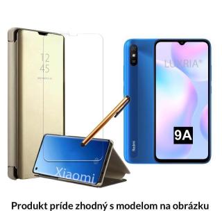 Otváracie Púzdro Roybens Clear View pre Xiaomi - Zlaté  + Darček ochranné sklo a dotykové pero zadarmo Pre Xiaomi: Redmi Note 8T