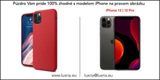 Púzdro Luxria Premium pre Apple iPhone - Červené (Liquid Silicone & Soft Touch) Iphone: 12 | 12 Pro