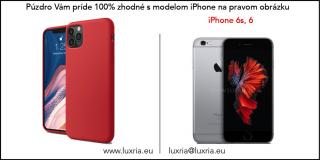 Púzdro Luxria Premium pre Apple iPhone - Červené (Liquid Silicone & Soft Touch) Iphone: 6s | 6